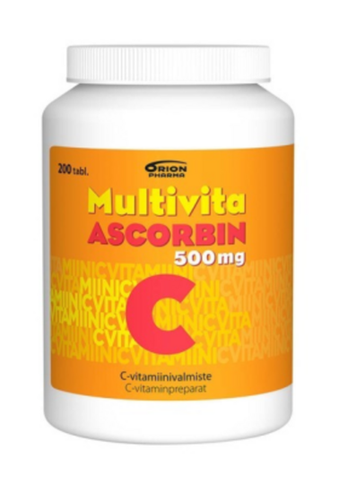 Multivita Ascorbin 200 tabl 500mg