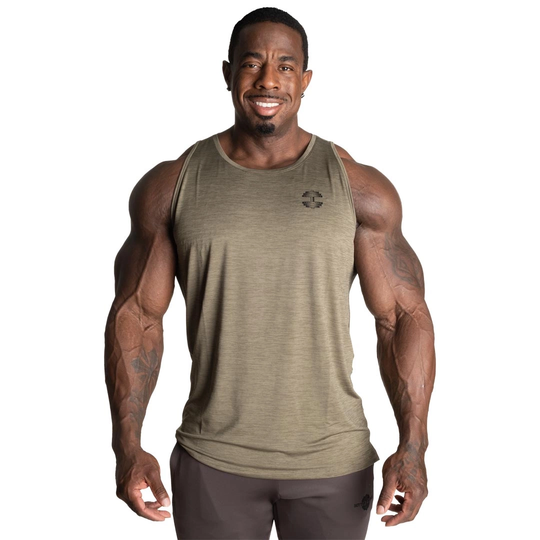 Better Bodies Essex Stripe Tank Washed Green Melange L