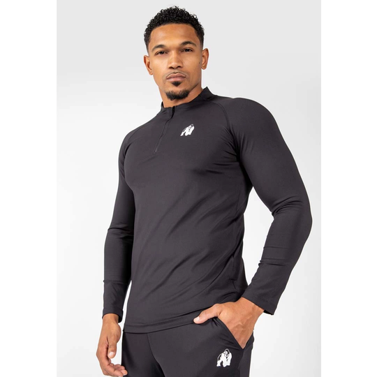 Gorilla Wear Hamilton Hybrid Long Sleeve Black Xxxxl