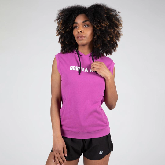 Gorilla Wear Virginia Sleeveless Hoodie Pink M