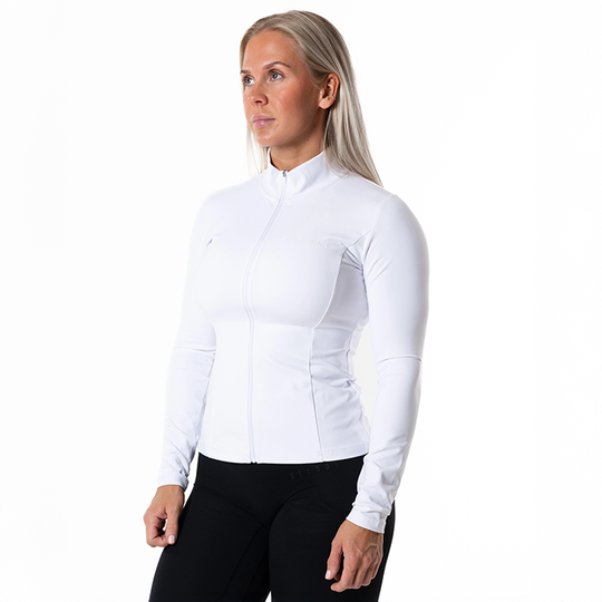 Clean Zip Pitkähihainen Paita Valkoinen