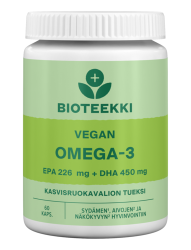 Bioteekki Vegan Omega-3 60 kapselia