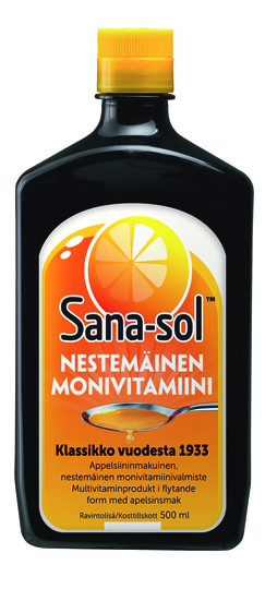 Sana-Sol appelsiininmakuinen monivitamiini 500 ml