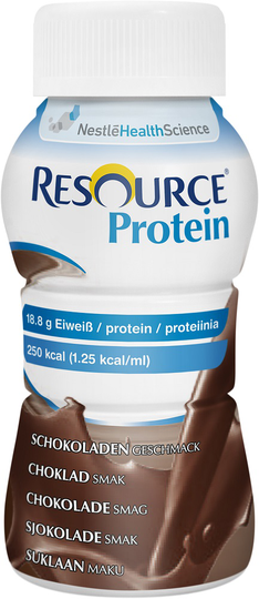 Resource Protein 4x200 ml neste, täydennysravintovalmiste suklaa