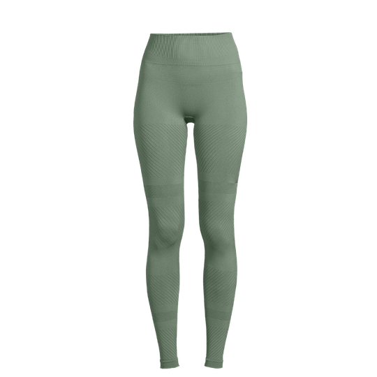 Essential Block Seamless High Waist Tights, Dusty Green