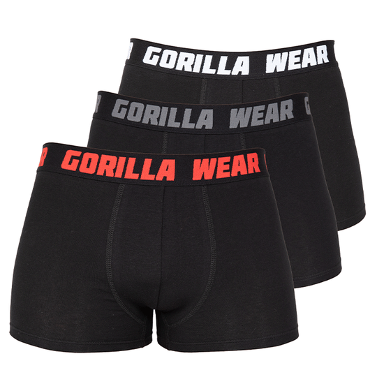 Gorilla Wear Boxershorts 3-pack, Black