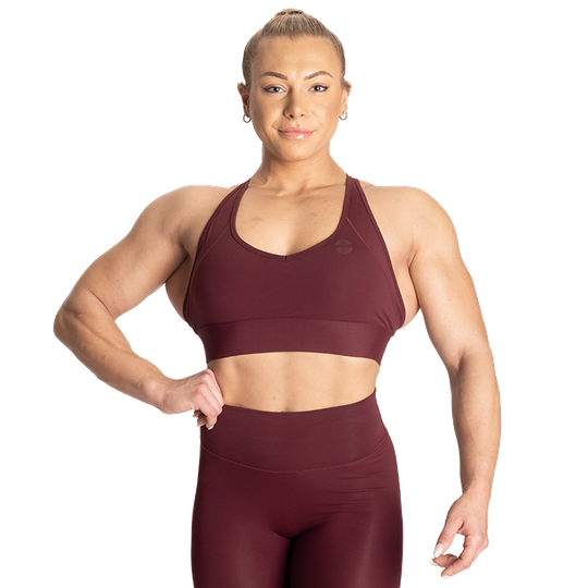 Core Sports Bra, Maroon