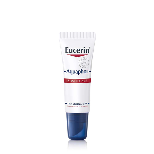 Eucerin Aquaphor SOS Lip Care 10 ml huulivoide erittäin kuville huulille