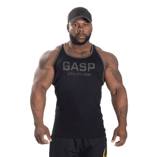 Ribbed T-back, Black