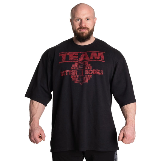 Better Bodies Team Iron Thermal Tee Black/red Xxxl