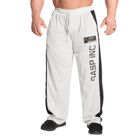 No 1 Mesh Pant, White/Grey