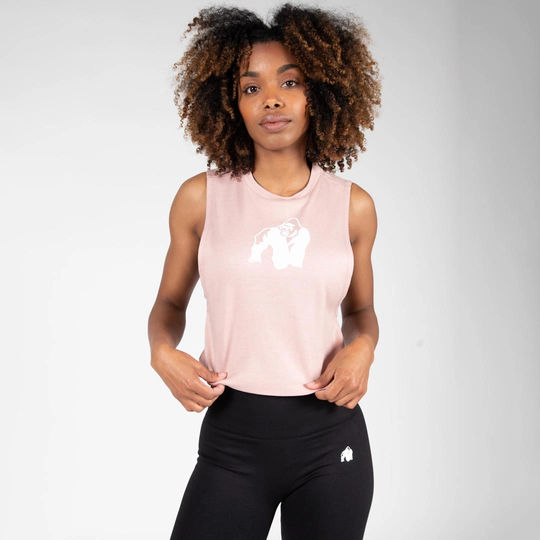 Gorilla Wear Addison Drop Armhole Tank Top Pink L