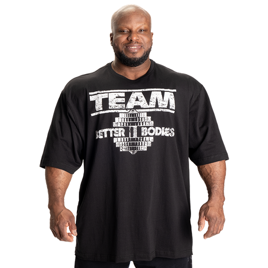 Team Pump Cover Iron Tee, Black