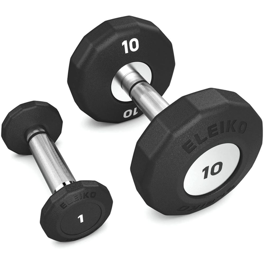 Eleiko Evo Dumbbell Fixed Set 1-10 kg, Kromi