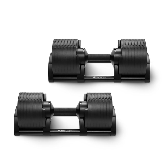 NÜO Nuobell 2-32 kg All Black (Pari), Käsipainot säädettävät