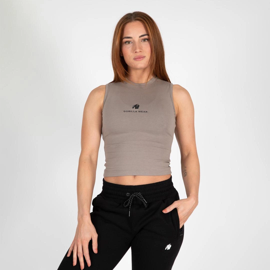 Gorilla Wear Livonia Crop Top Beige Xs