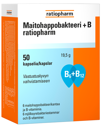 Maitohappobakteeri + B Ratiopharm 50 kaps