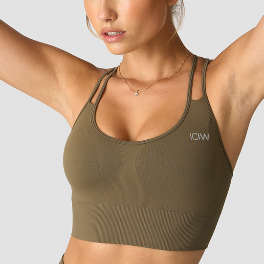 Define Seamless Sport-rintaliivit Beige