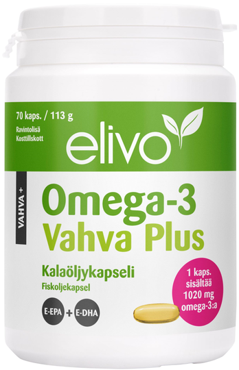 Elivo Omega-3 vahva plus 70 kaps