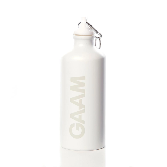 Gaam Aluminum Water Bottle 600 Ml White