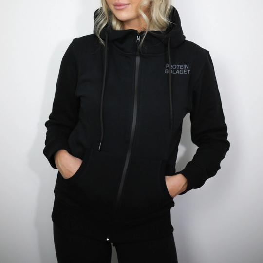 Proteinbolaget Womens Zip Hood Black L