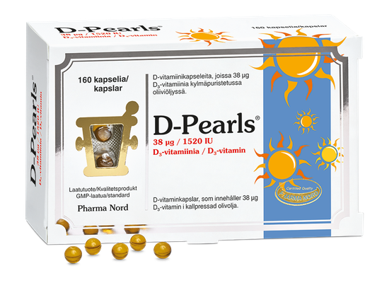 D-Pearls 38 mikrog 160 kaps