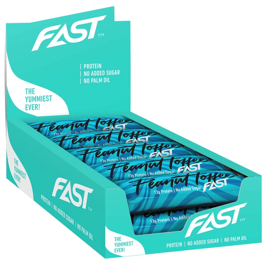 15 X Fast Sport Nutrition Enjoyment Bar 45 G Peanut Toffee