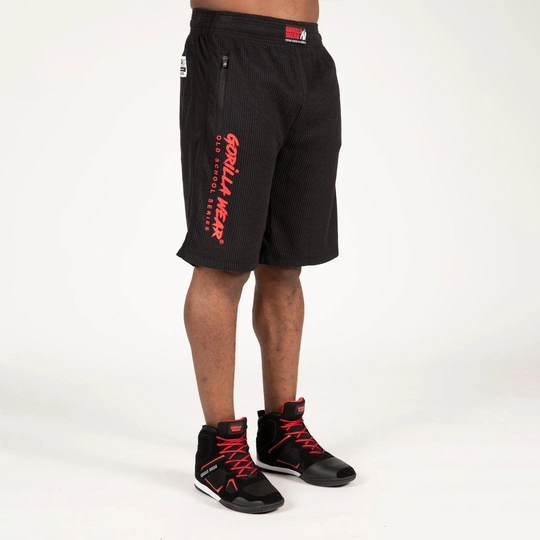 Gorilla Wear Augustine Old School Shorts Black/red