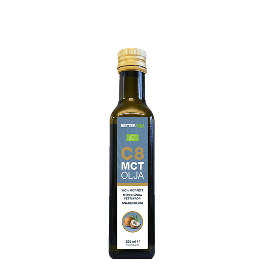 Luomu C8 MCT-öljy 250 ml