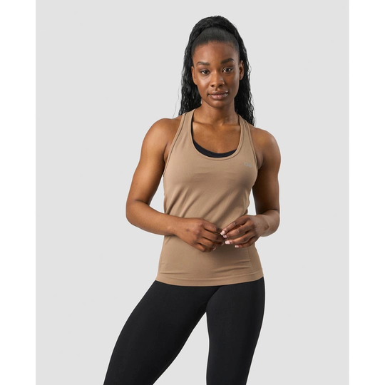 Icaniwill Everyday Seamless Tank Top Desert Sand L
