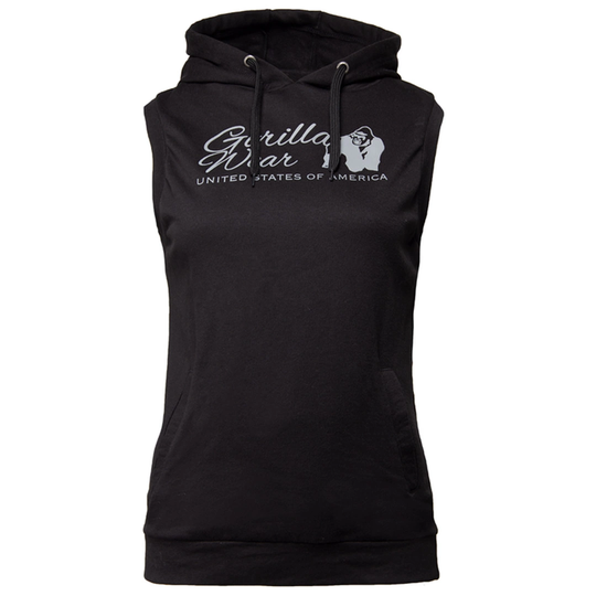 Gorilla Wear Selma Sleeveless Hoodie Black