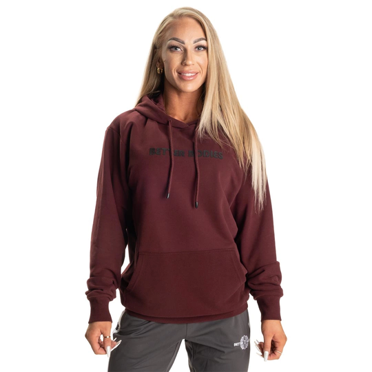 Better Bodies Logo Hoodie V2 Maroon Xl