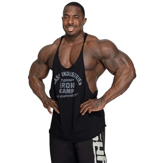 Gasp Stringer Tank Black Xxl