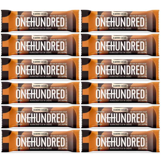 12 X Onetohundred Protein Bar 55 G Almond Cacao