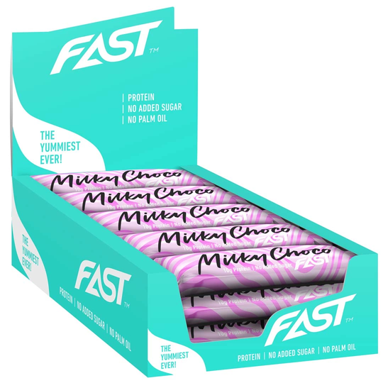 15 X Fast Sport Nutrition Enjoyment Bar 45 G Milky Choco