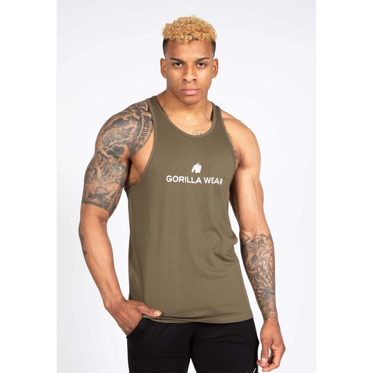 Gorilla Wear Carter Stretch Tank Top Army Green Xxxxl