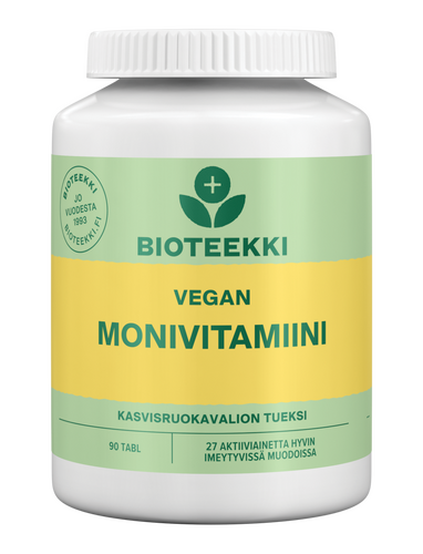 Bioteekki Vegan Monivitamiini 90 tabl