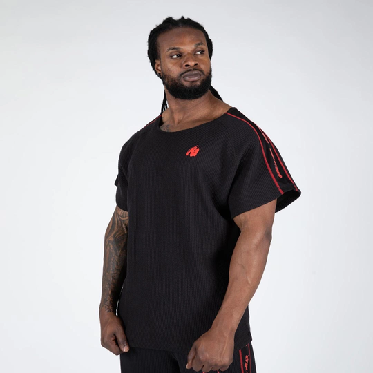 Gorilla Wear Buffalo Old School Workout Top Black/red S/m