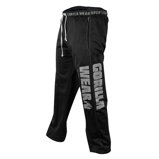 Logo Mesh Pants, Black