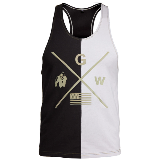 Gorilla Wear Sterling Stringer Tank Top Black & Grey S