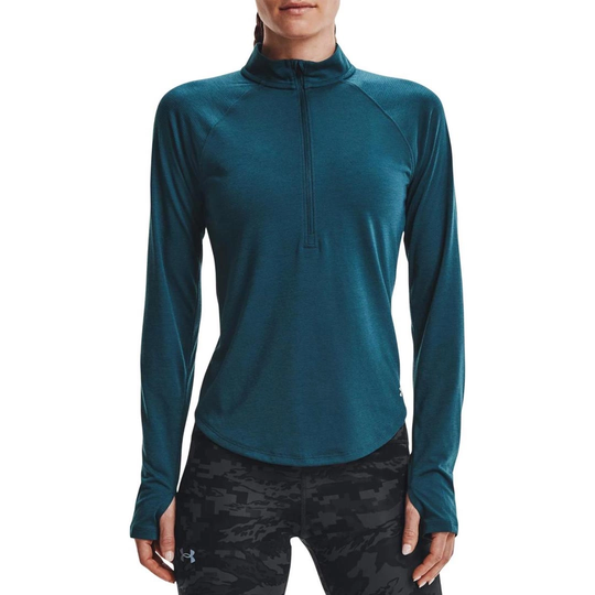 Under Armour Womens Ua Streaker Run Half Zip Blue Note S
