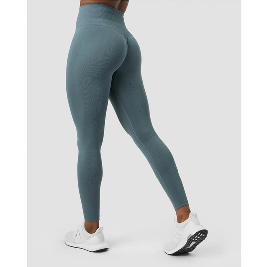 Icaniwill Define Seamless Scrunch Tights Jungle Green