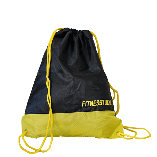 Fitnesstukku Stringbag, Black/Yellow