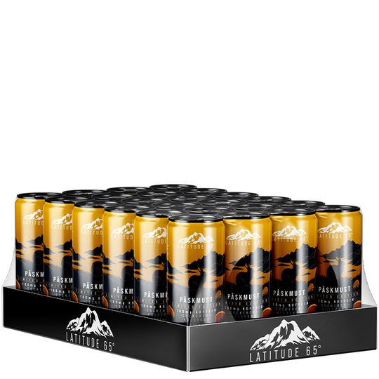 24 x Latitude 65, 330 ml, Påskmust