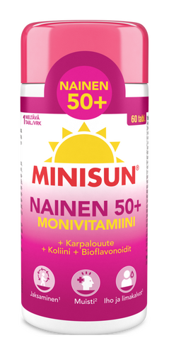 Minisun Monivitamiini Nainen 50+ 60 tablettia