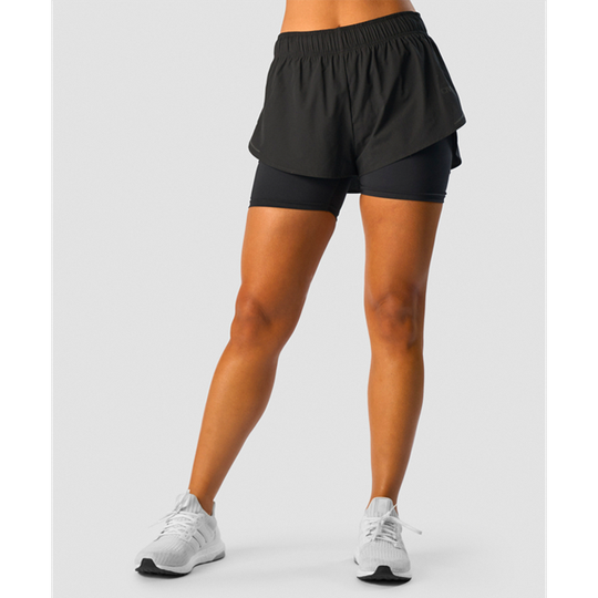 Charge 2-in-1 Shorts Wmn, Black