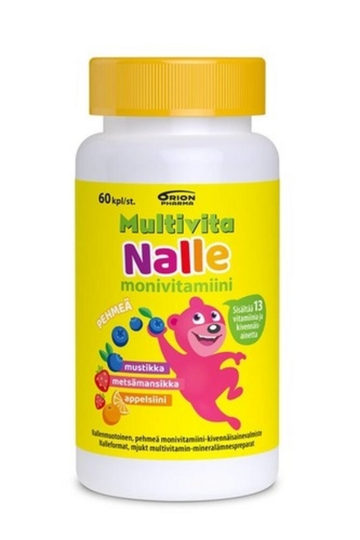 Multivita Nalle monivitamiini 60 tabl