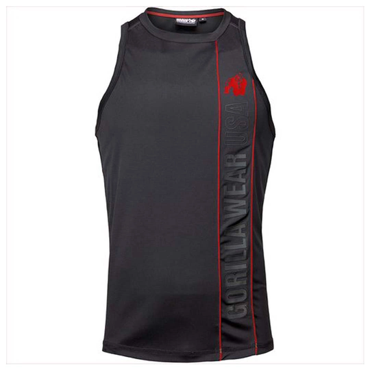 Gorilla Wear Branson Tank Top Black & Red Xl
