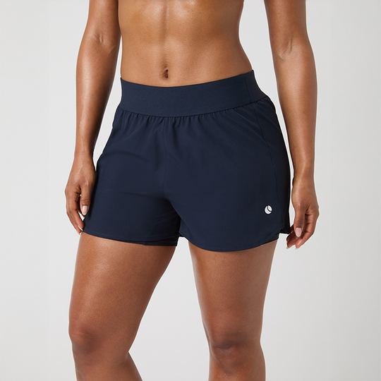 2 in 1 Shorts Tummansininen
