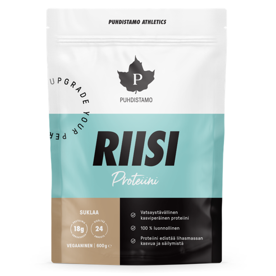 Puhdistamo Athletics Riisiproteiini, Suklaa 600g